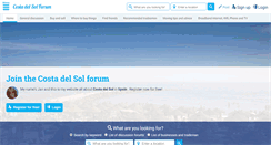 Desktop Screenshot of costadelsolforum.com